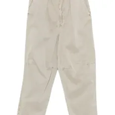 Плиссированные брюки на завязках