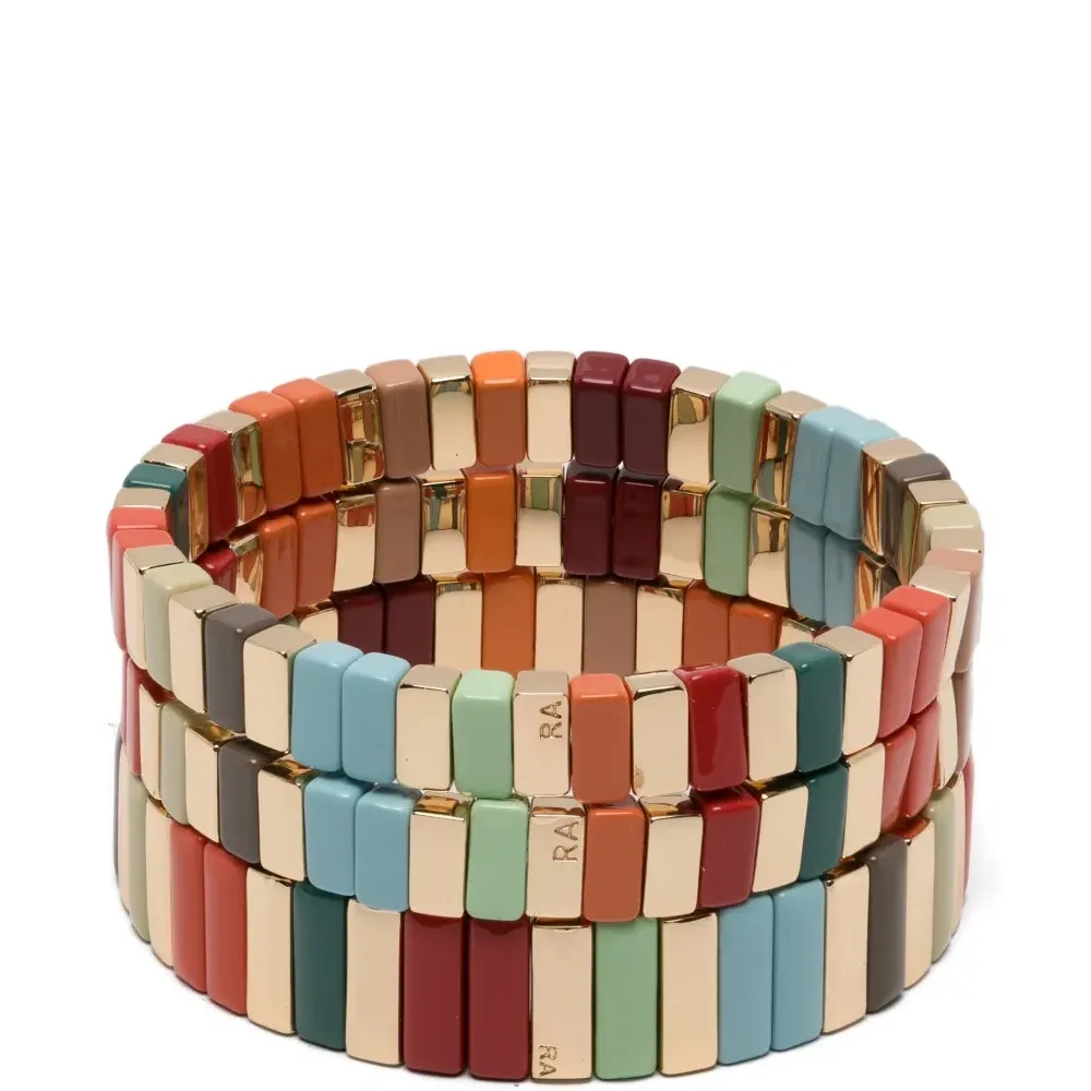 Браслеты с латунной плиткой