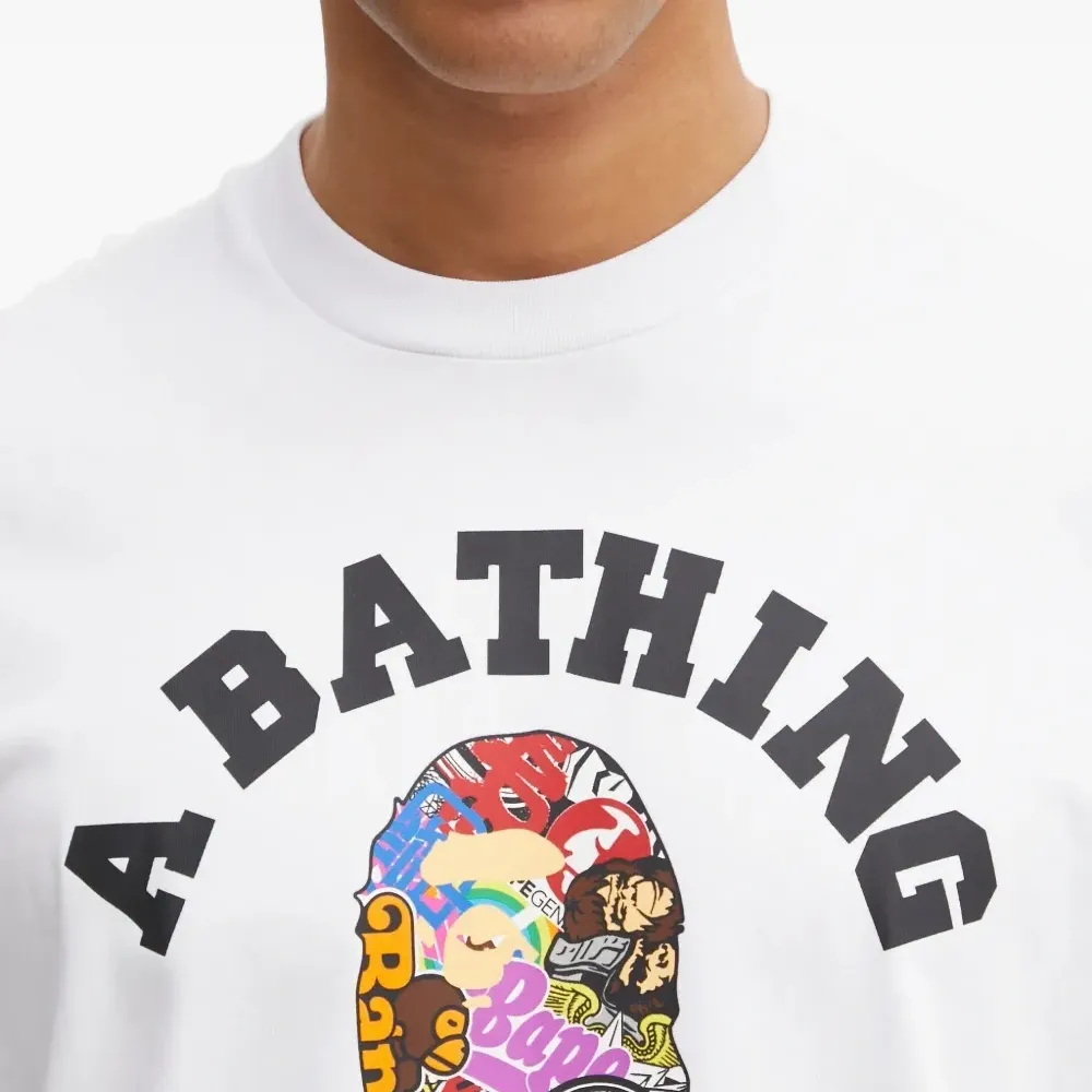 Футболка с принтом Multi Logo College