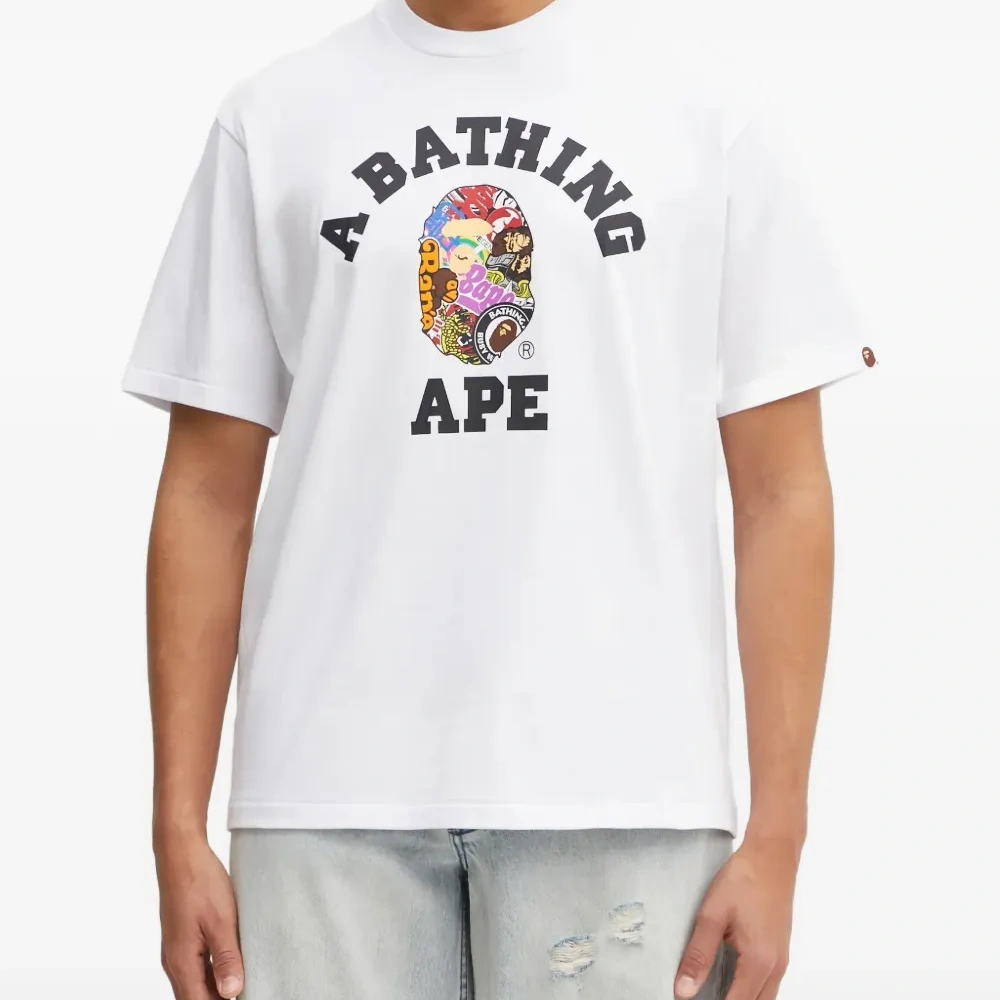 Футболка с принтом Multi Logo College