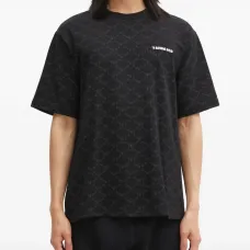 Футболка с монограммой College и круглым вырезом