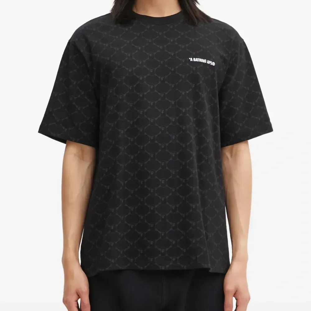 Футболка с монограммой College и круглым вырезом