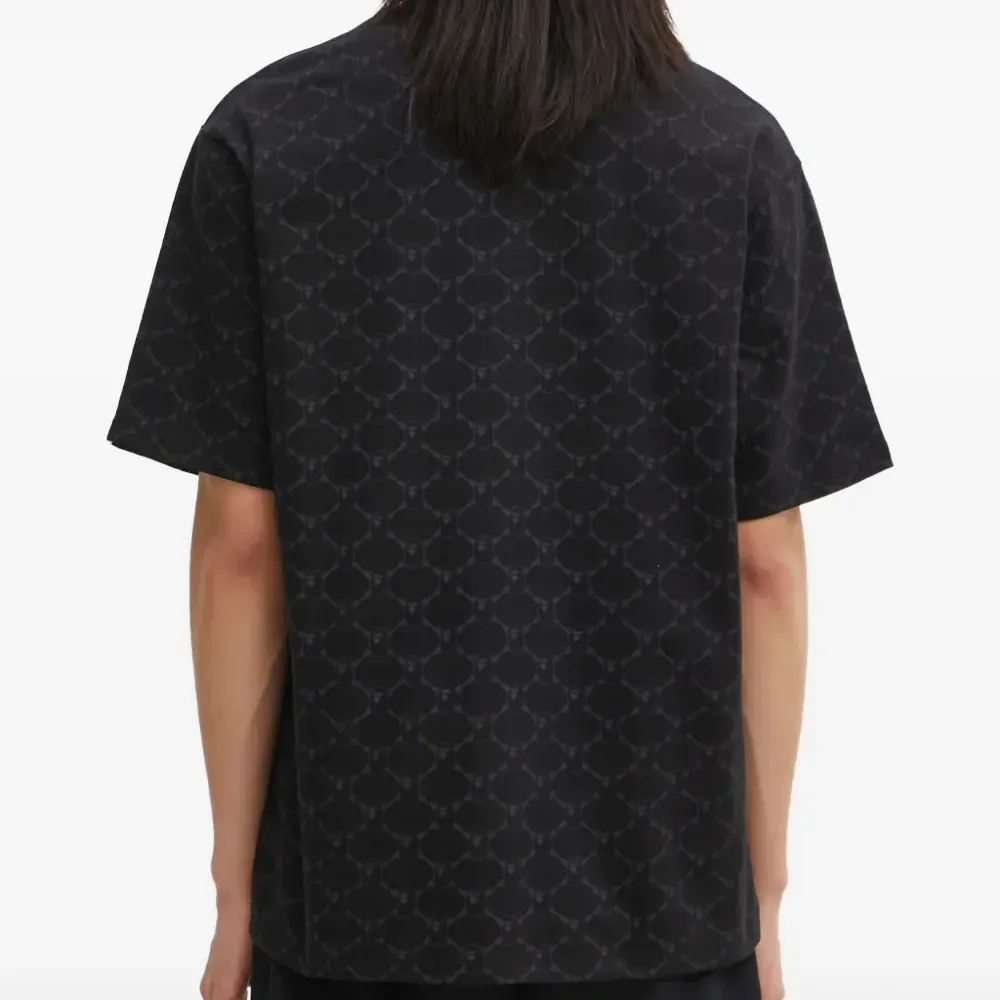 Футболка с монограммой College и круглым вырезом