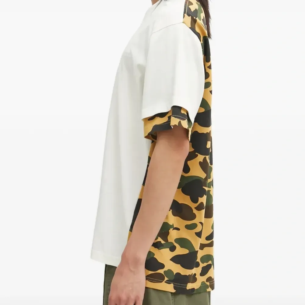 Футболка с блокировкой и сильно выстиранным камуфляжным принтом 1st Camo