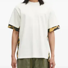 Футболка с блокировкой и сильно выстиранным камуфляжным принтом 1st Camo