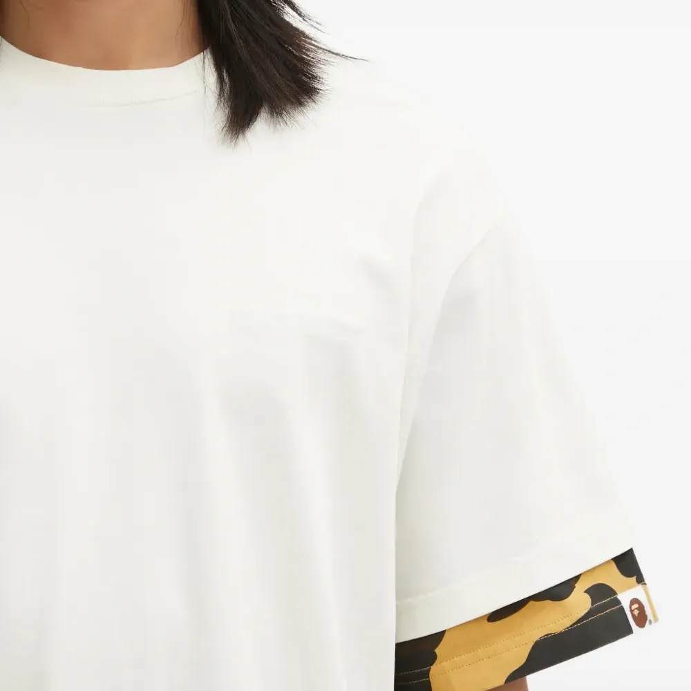 Футболка с блокировкой и сильно выстиранным камуфляжным принтом 1st Camo