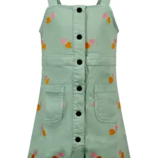 Платье с пуговицами и отделкой в виде сердца