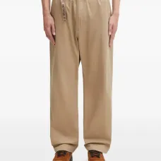 Брюки с эластичным поясом и логотипом Брюки с эластичным поясом и логотипом