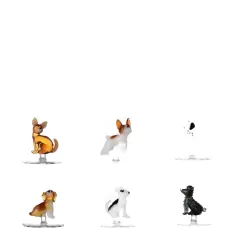 Стаканы с изображением собак (набор из шести)