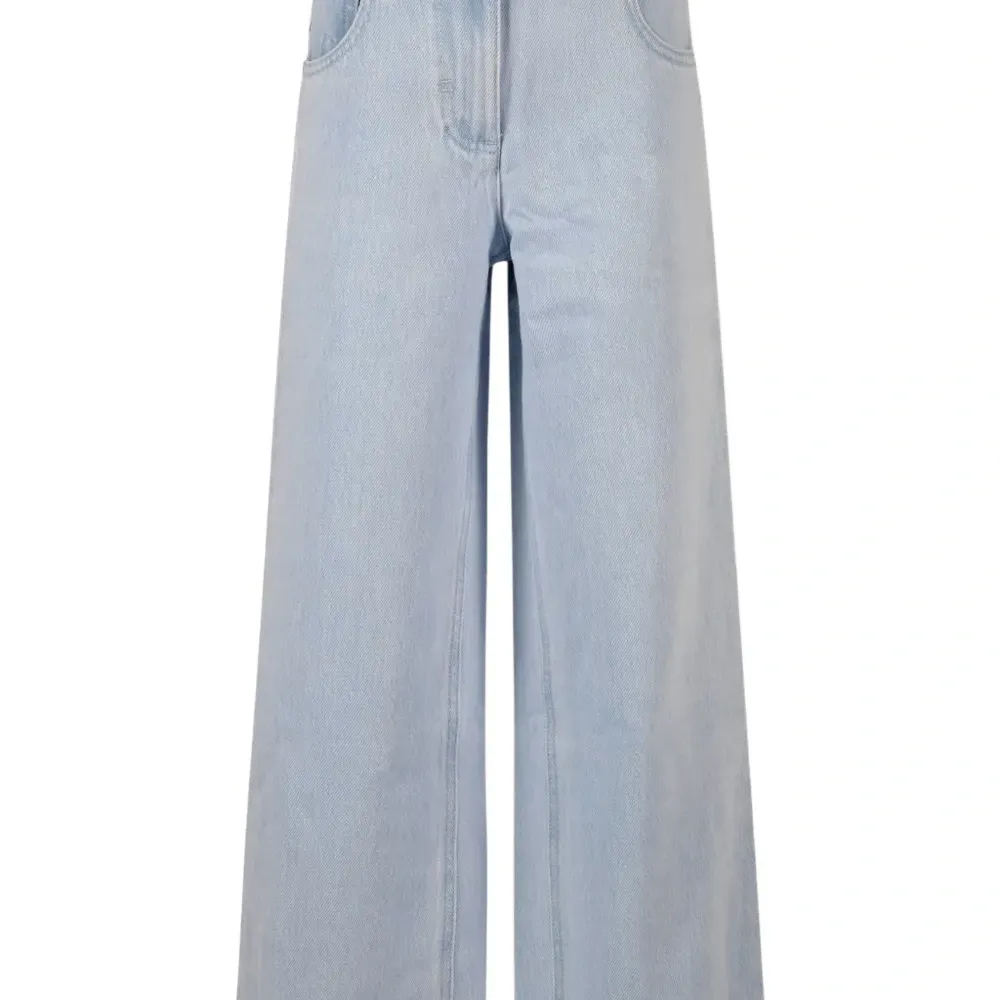 Джинсы с цветочным принтом