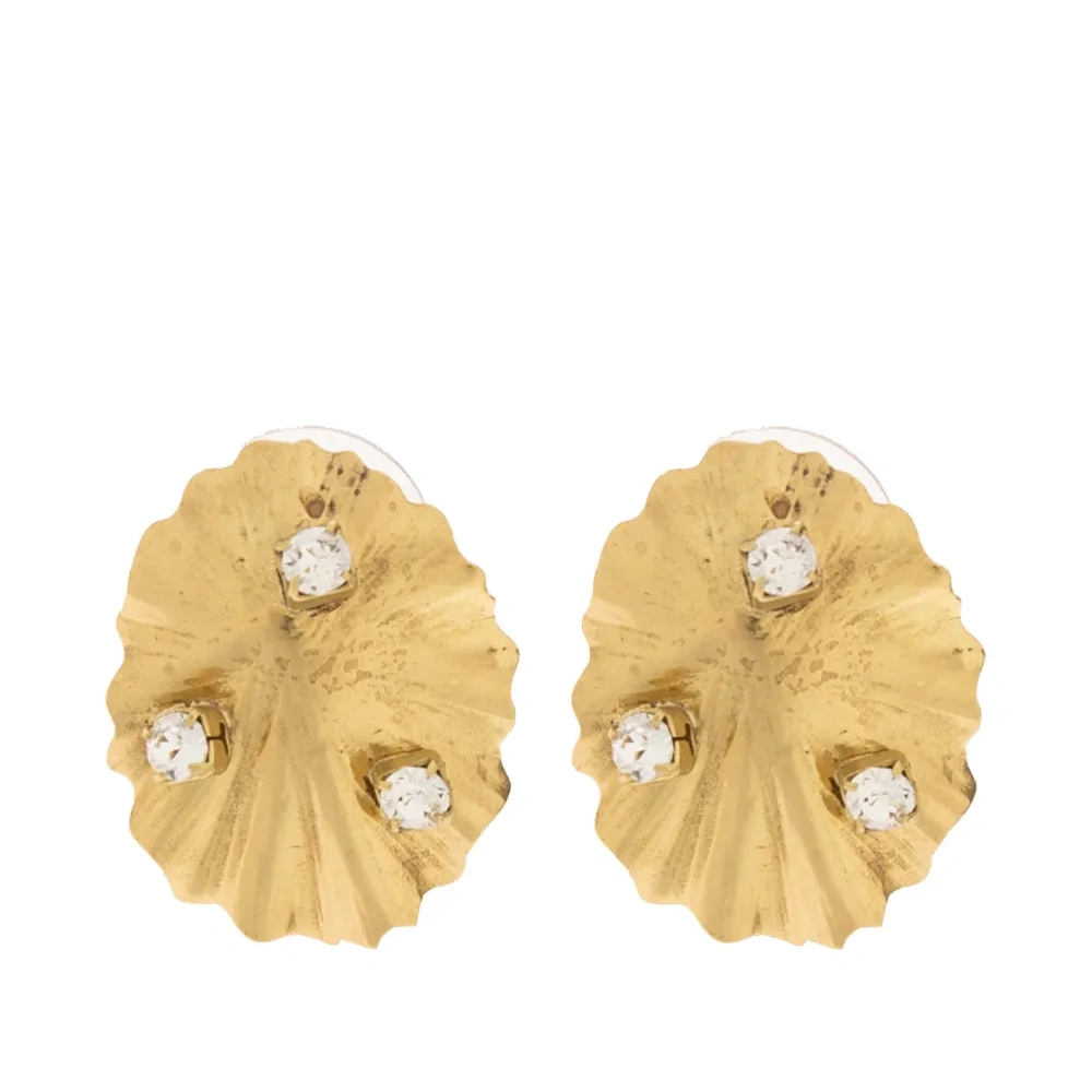 Серьги с оборками