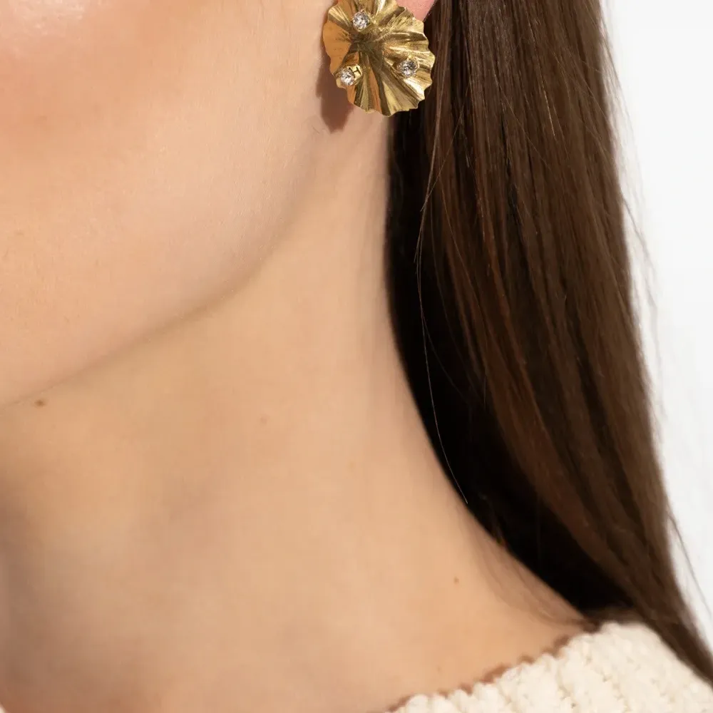 Серьги с оборками