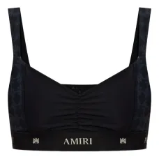 Топ с логотипной лентой и сборкой