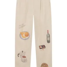 Брюки с принтом