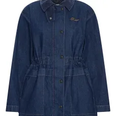 Куртка из ткани с вельветовым воротником