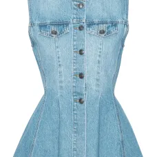 Джинсовый топ клёш