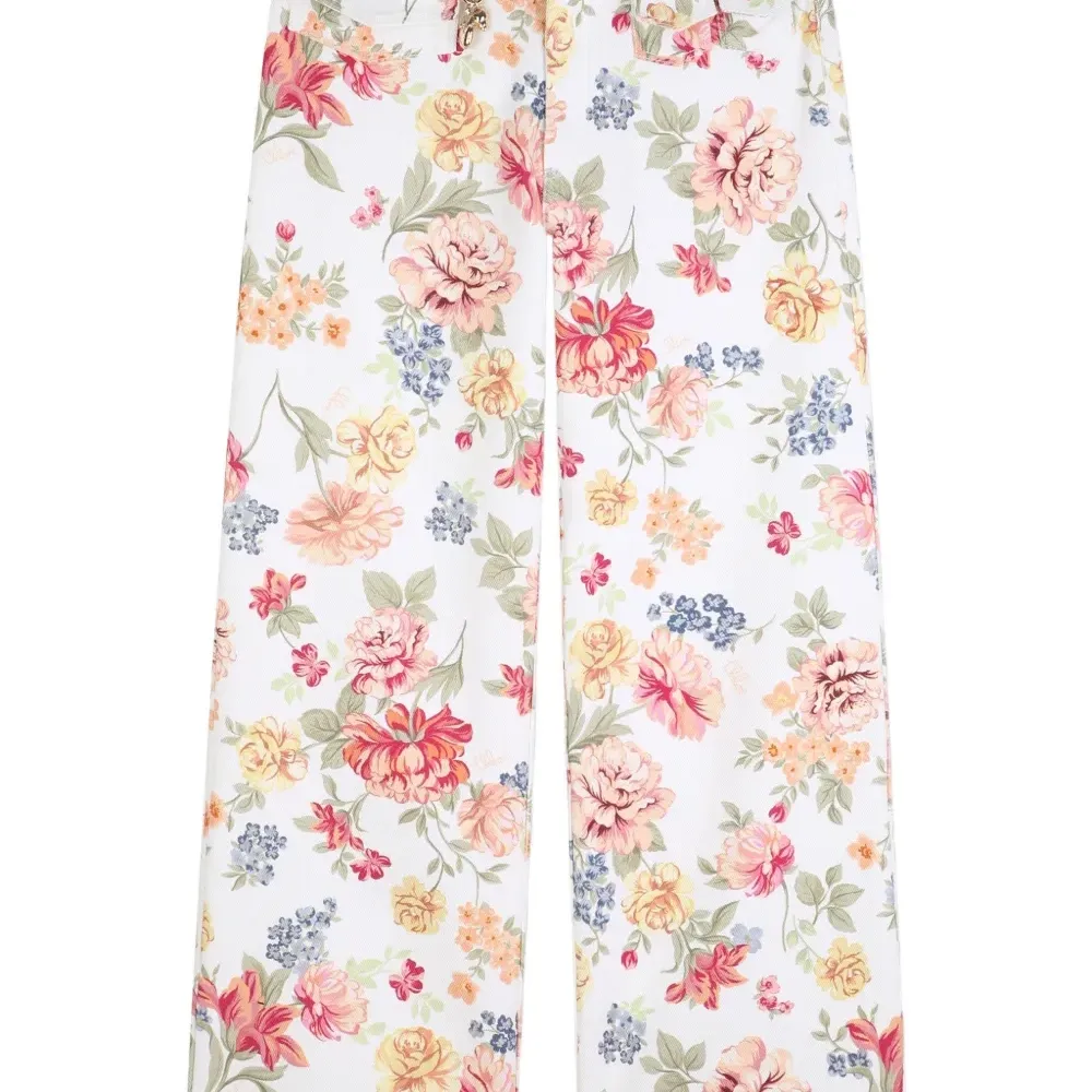 Брюки с цветочным принтом