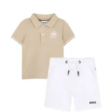 Комплект из рубашки поло и шортов