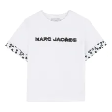 Футболка с цветочной отделкой Футболка с цветочной отделкой