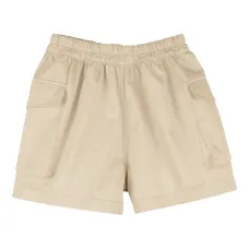 Повседневные шорты с эластичным поясом и боковыми карманами Повседневные шорты с эластичным поясом и боковыми карманами