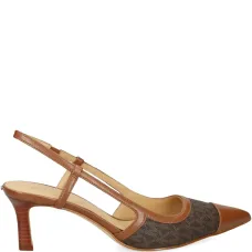 Лодочки Alora с монограммой и заострённым носком