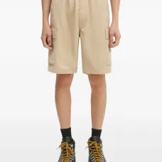 Шорты с эластичным поясом и накладными карманами