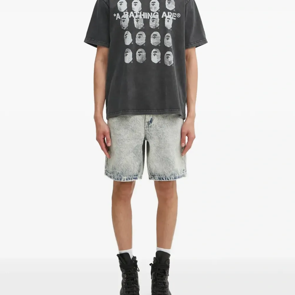 Джинсовые шорты с нашивкой-логотипом