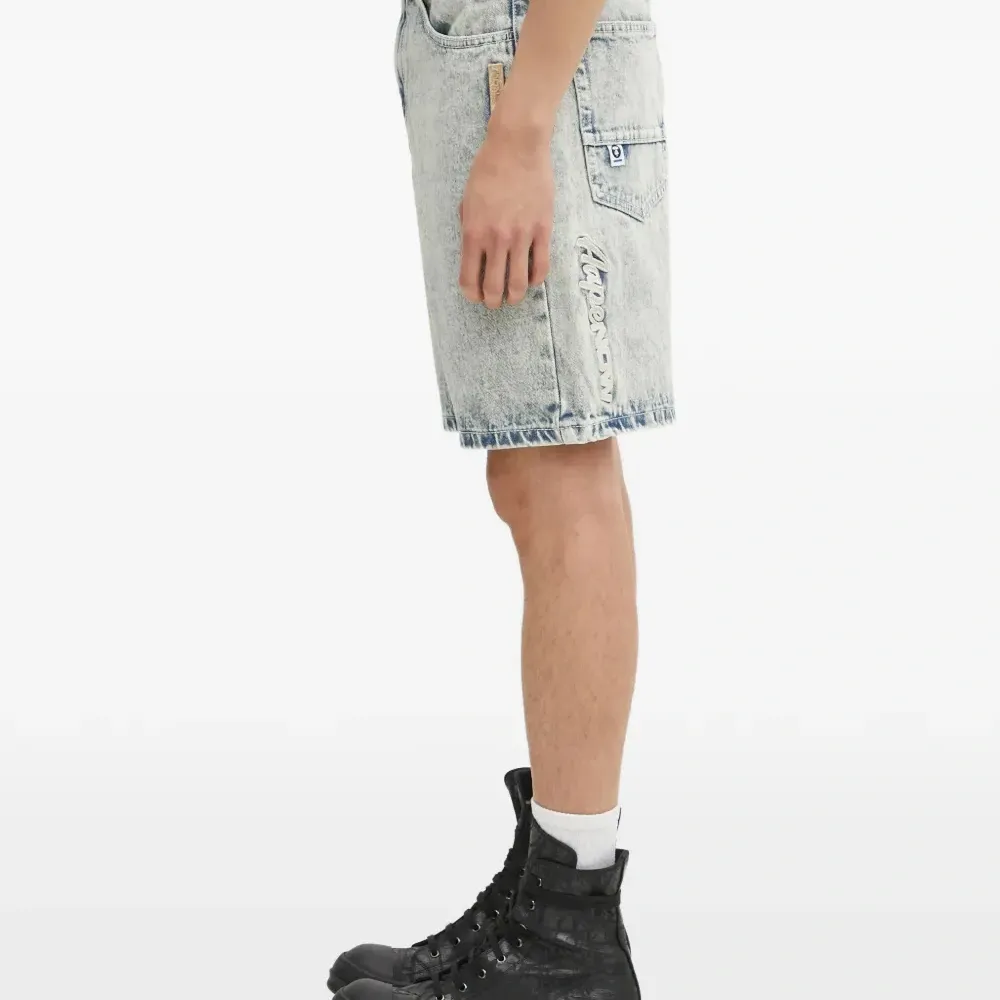 Джинсовые шорты с нашивкой-логотипом