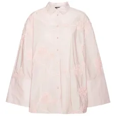 Рубашка оверсайз с цветочным принтом