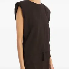 Двуслойный прямой жилет