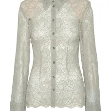 Кружевная рубашка на пуговицах