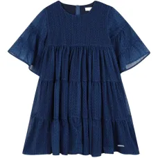 Многоярусное расклешенное платье