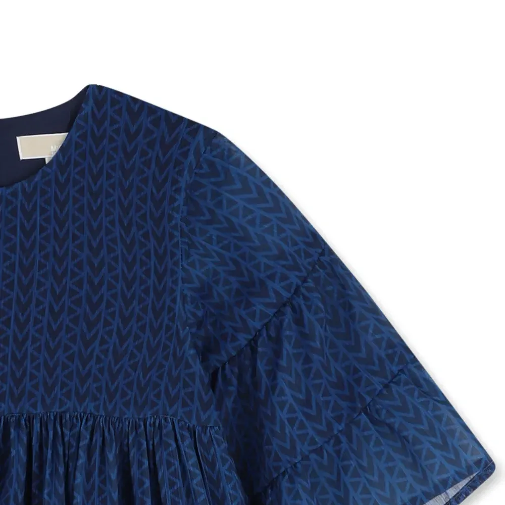 Многоярусное расклешенное платье