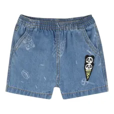 Джинсовые шорты с аппликацией