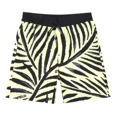 Плавательные шорты с принтом в виде листьев и кулиской Плавательные шорты с принтом в виде листьев и кулиской