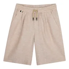 Шорты с карманами и кулиской