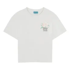 Футболка с цветочным декором