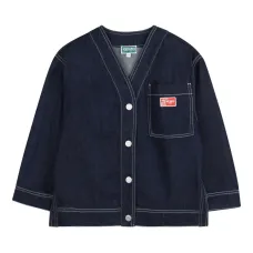 Джинсовая куртка с нашивкой-логотипом