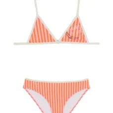 Вышитый бикини с полосатыми деталями