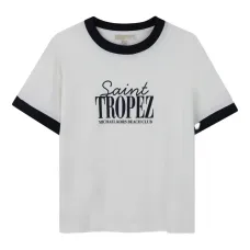 Футболка с контрастной отделкой