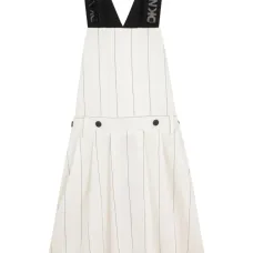 Платье в полоску с пуговицами