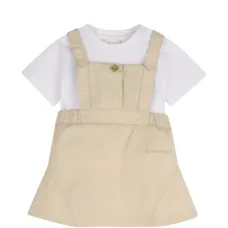 Комплект из футболки с короткими рукавами и платья