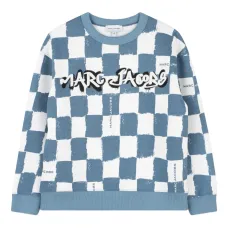 Клетчатая толстовка с длинными рукавами