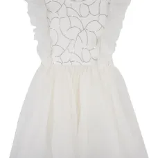 Платье с пайетками и оборками