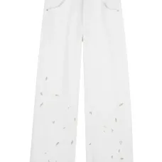 Брюки с цветочным узором Брюки с цветочным узором