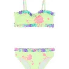 Бикини с оборками и цветочным принтом