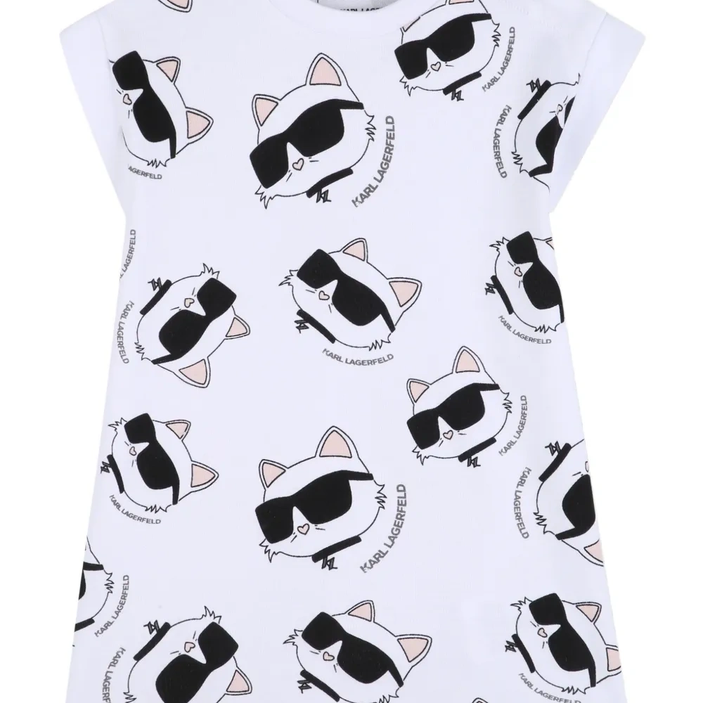 Платье с принтом очков