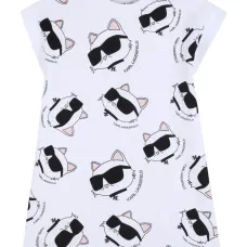 Платье с принтом очков Платье с принтом очков