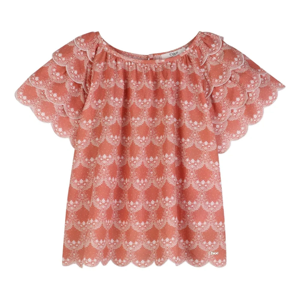 Топ с оборками и фестонами