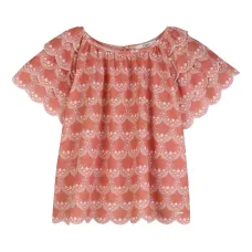 Топ с оборками и фестонами